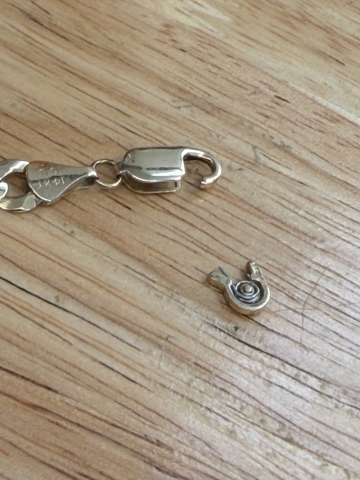 Clasp replacement — finished work