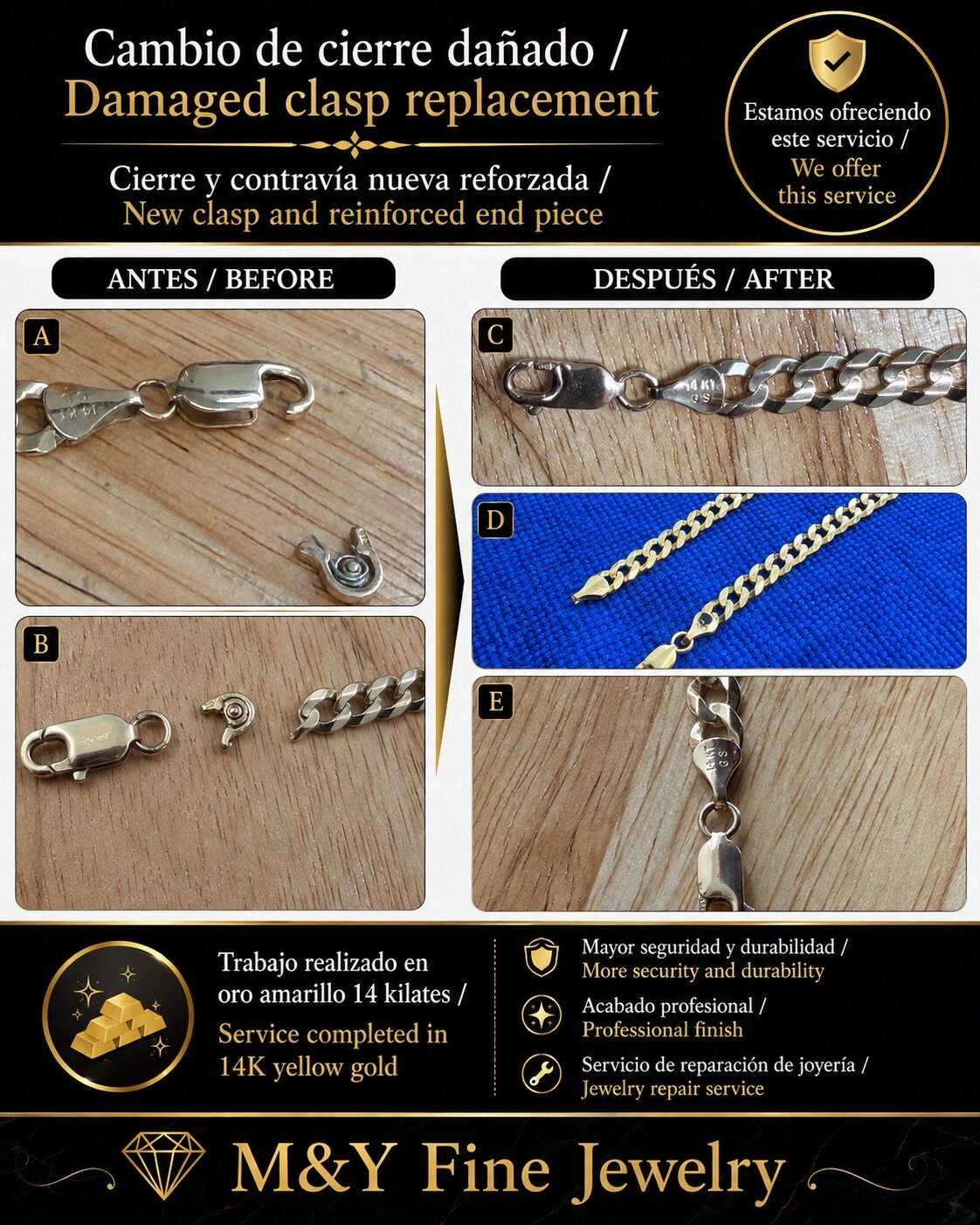 Clasp replacement process