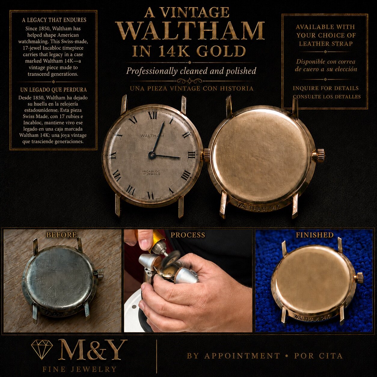 Pocket watch refinishing